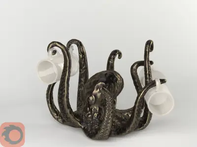Octopus Figurine 3D model