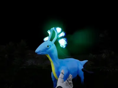 Brighdeerth-Creature glow in pokemon Free 3D model