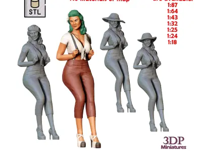N9 Pin-up girl 3D print model