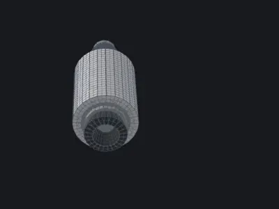 Basic Low Poly Rocket Low-poly 3D model