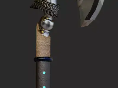 Axe Decorative Free low-poly 3D model