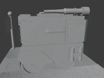 war tank Free low-poly 3D model