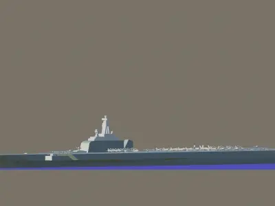 Aircraft carrier Project 1235 3D print model