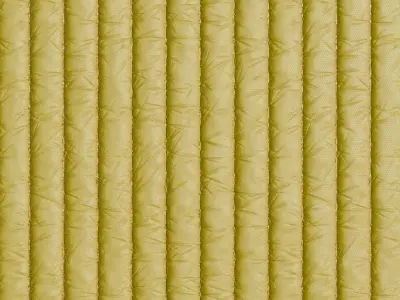 Yellowish Sci Fi Padded Fabric PBR Seamless Texture