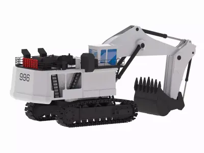 Excavator Mining R996 Low-poly 3D model
