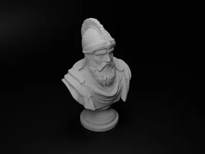 Berber Warrior Bust Chess 3D print model purchase