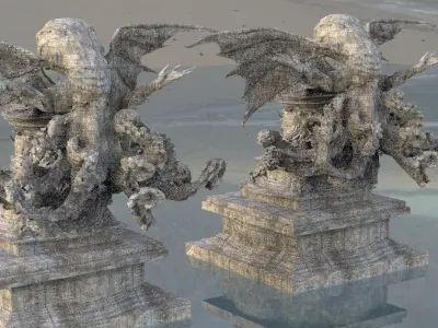 Temple of the Deep Cthulhu 2 3D model 3D model