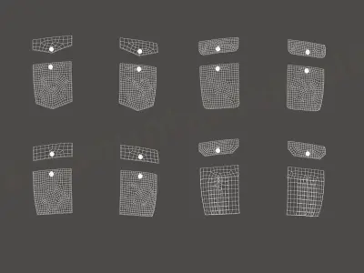 Part 6 - 3D Shirt Puzzle Configurator - POCKETS 3D model