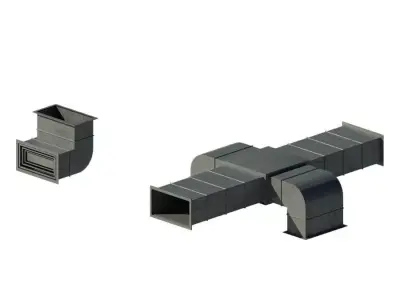 Industrial Aeration Pipes 3D model