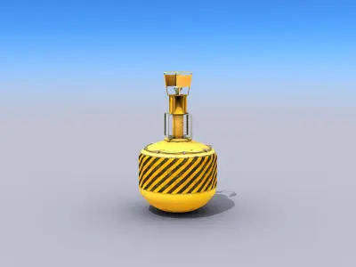 Ocean Buoy Low-poly 3D model