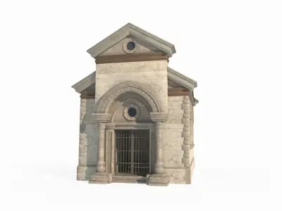 Modern Architecture Cemetery 3D model