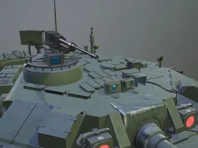 T-90 Battle Tank  3D model
