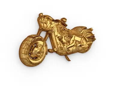 Motorcycle pendant -02 printable jewelry 3D print model