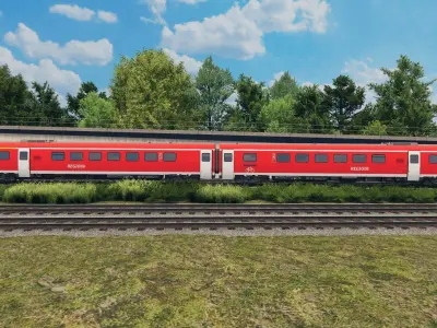 German Train - Deutsche Bahn BR 612 DBRegio Low-poly 3D model