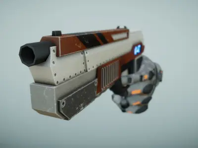 Sci Fi Gun Free low-poly 3D model