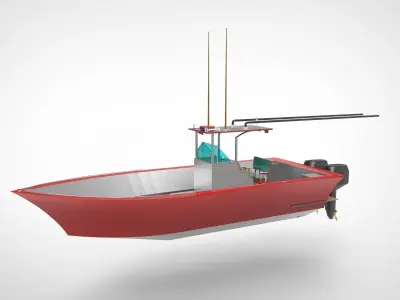 Fishing Boat  3D model purchase