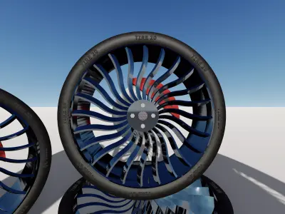 car tire Free low-poly 3D model purchase