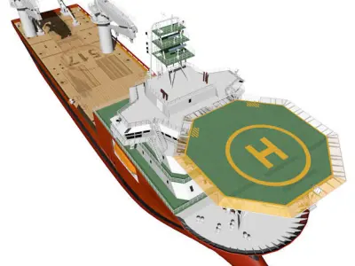 Construction vessel 3D model