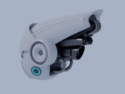 Drone Scout Low-poly 3D model