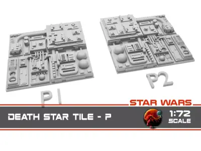Death Star Tile Type P 3D print model