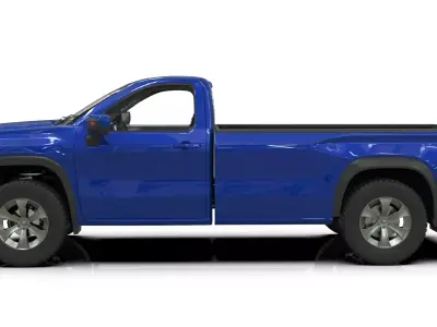 2027 Silverado Concept Single Cab Extended Bed 3D model