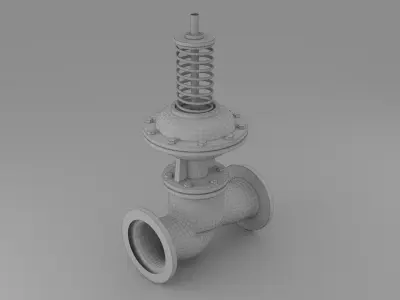 Industrial Differential Pressure Control Valve 3D model
