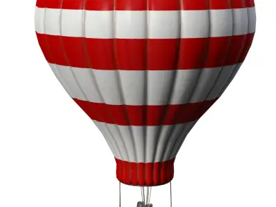 balloon high-poly textured 3D model