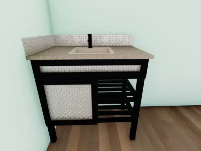 Bathroom Vanity  Free 3D model