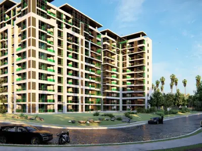 Highrise Building 04 3D model