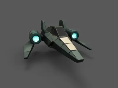 AstraNova Starfighter Low-poly 3D model