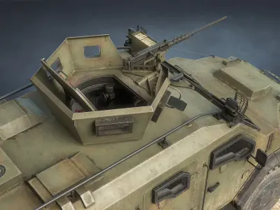 Varta MRAP with Interior Game Ready Low-poly 3D model