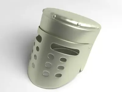 Medieval Helmet - Enclosed 3D model