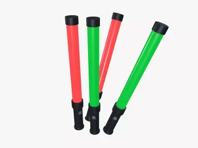 Emergency Rescue Light Sticks Rescue Low-poly 3D model