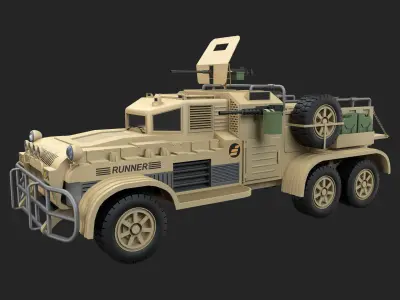 Desert Runner Concept 3D model