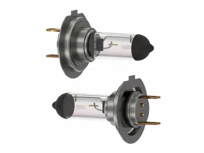 Trucks and off road lights 3D model