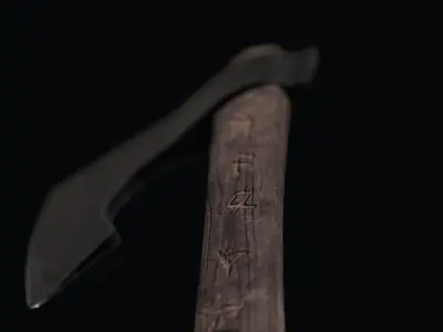 Viking Bearded Axe Free low-poly 3D model