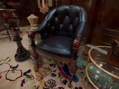 armchair leather chair 3D model