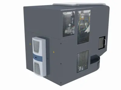 CNC Five axis machining center 3D model