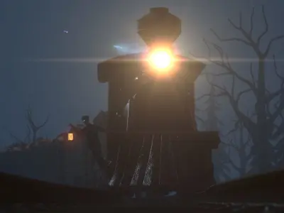 Death Train Low-poly 3D model