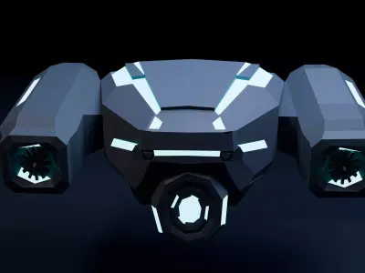 Sci-Fy Drone - Game Ready Model Low-poly 3D model
