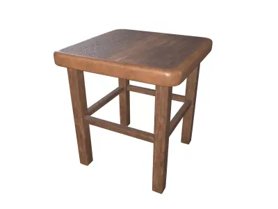 Chair Grunderzeit Classical Style 02 Low-poly 3D model