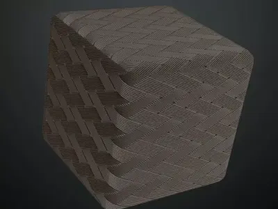 Industrial Woven Metal Weave PBR Seamless Texture