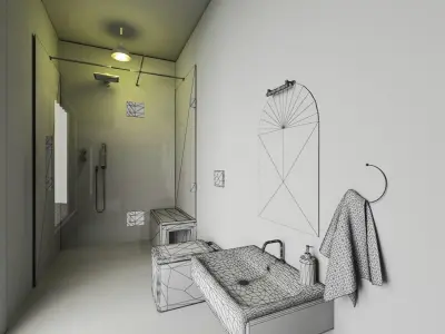  HOME DESIGN  SHIPPING CONTAINER  INTERIOR AND EXTERIOR Free 3D model