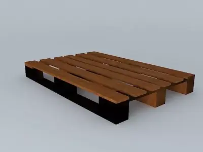 Europalia wooden pallet Free 3D model