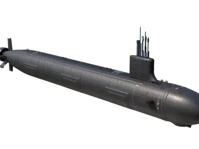 US Navy Virginia-class submarine SSN-774 3D model