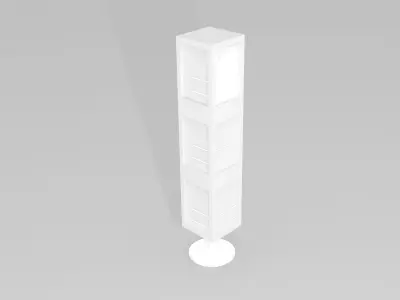 Steel Catalog stand 3D model
