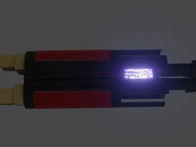 Energy Gun Free low-poly 3D model