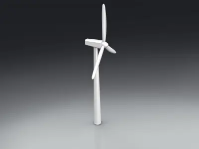 Wind turbine 3D model