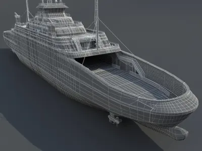 Ship LNG Ferry 3D model