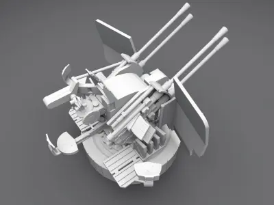 20mm Flak 38 Scale Model 3D print model